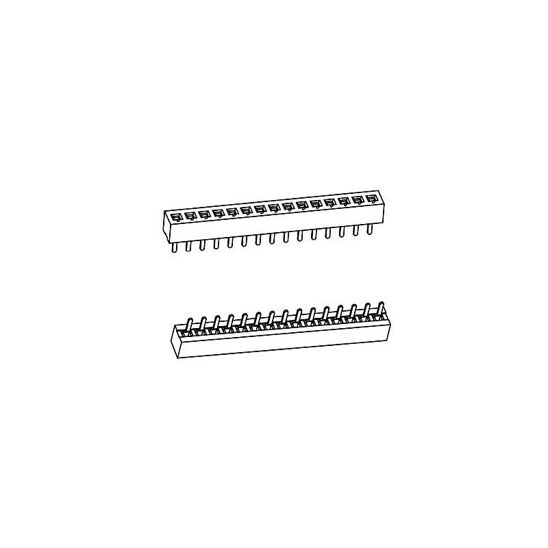 PH1.27*H2.0mm Female Header Single row straight series